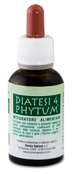 HOMEO SAPIENS Srl Diatesi 4 Phytum Gocce 30 ml