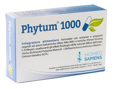 HOMEO SAPIENS Srl Phytum 1000 30 capsule 500 mg