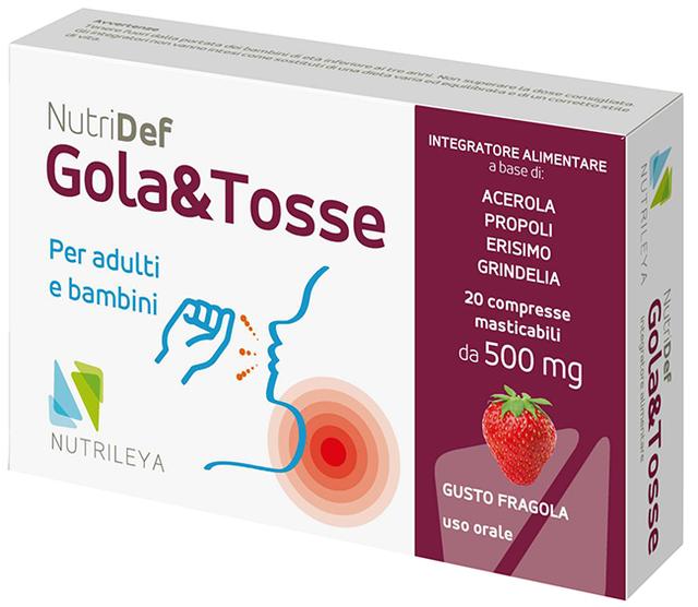 NUTRILEYA Srl Nutridef Gola&tosse 20 compresse