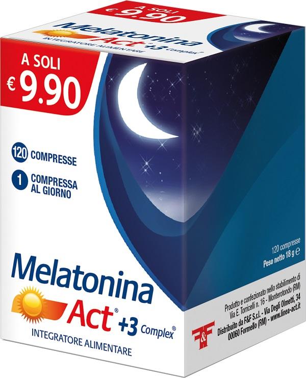 ND Melatonina Act +3COMPLEX120CPR