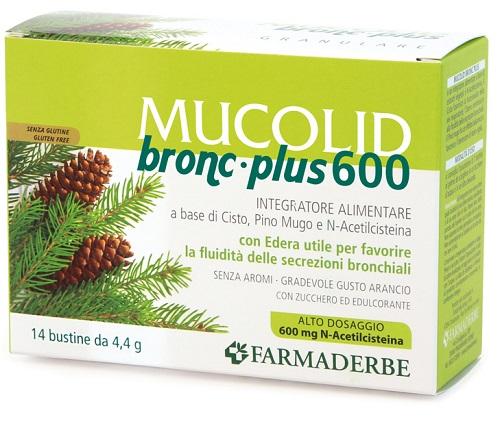 ND Mucolid Bronc Plus 600 14 bustine