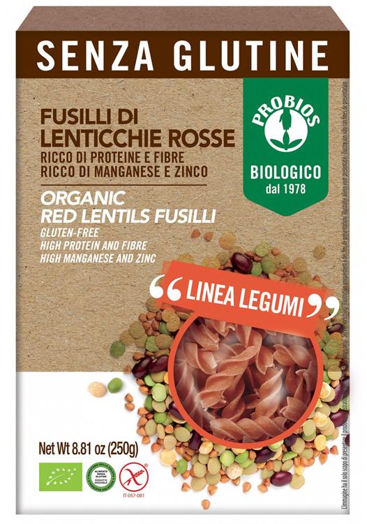 Healtion Fusilli 100% Lenticchie Rosse