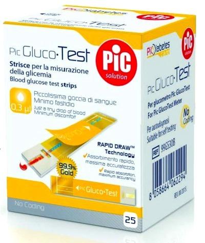 Pic Pic Strisce Glucotest 25 Pezzi