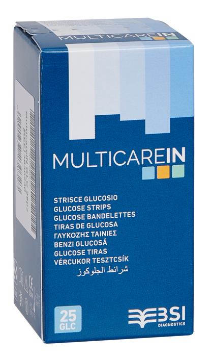 Biochemical System Intern Multicare IN Glucosio 25 Strisce