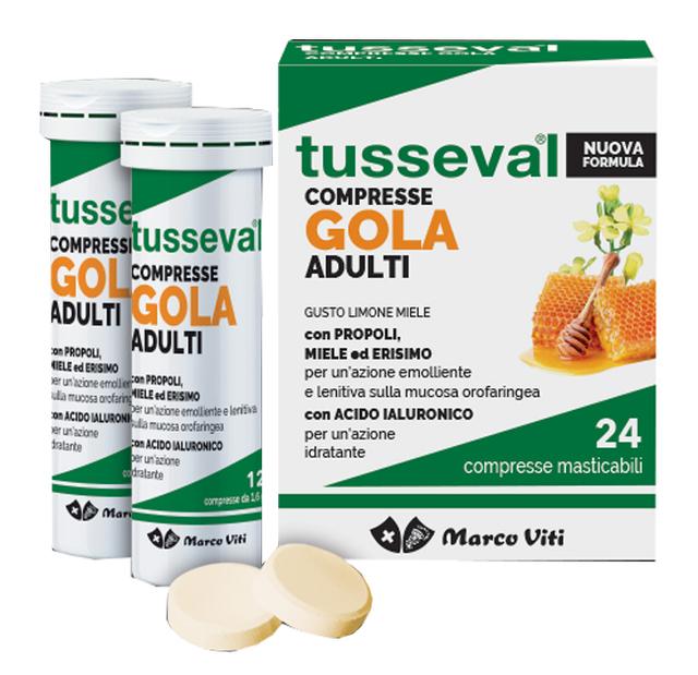 ND Tusseval Gola Adulti 24 compresse Mas