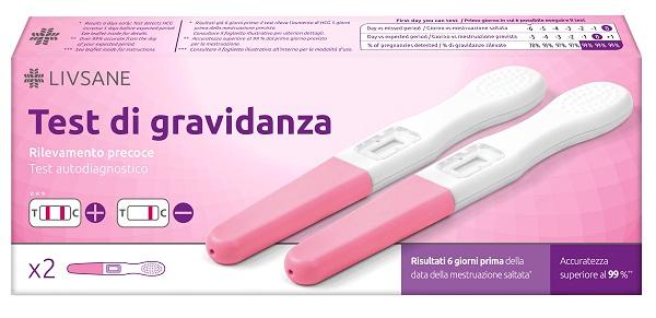 Livsane Livsane Test Gravidanza 2 Pezzi
