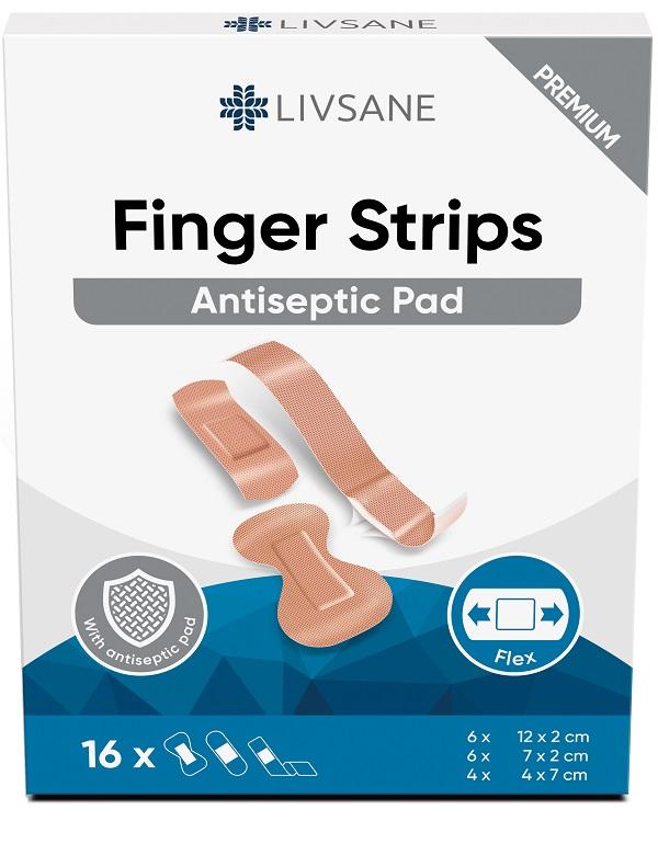 Livsane Livsane Finger Strips 16 Pezzi