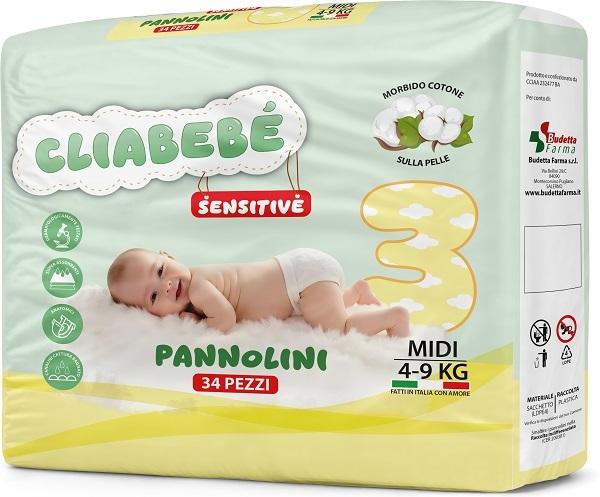 Budetta Farma Cliabebe' Pannolini 3 34 Pezzi