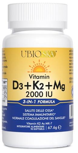 ND Ubioska Vitamin D3+K2+MG90SOFT