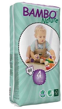 Activa Hygiene Srls Bambo Nature Maxi 7-18 kg 60 Pezzi