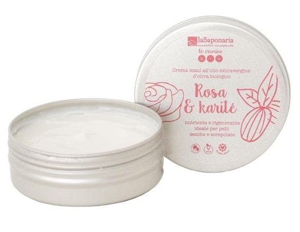 La Saponaria Crema Mani Rosa E KARITE' 60 ml