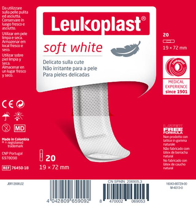 Essity Leukoplast Soft White 72X19 20P