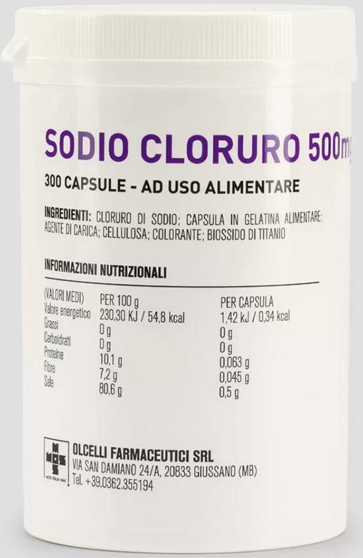 ND Sodio Cloruro 300 capsule 500 mg