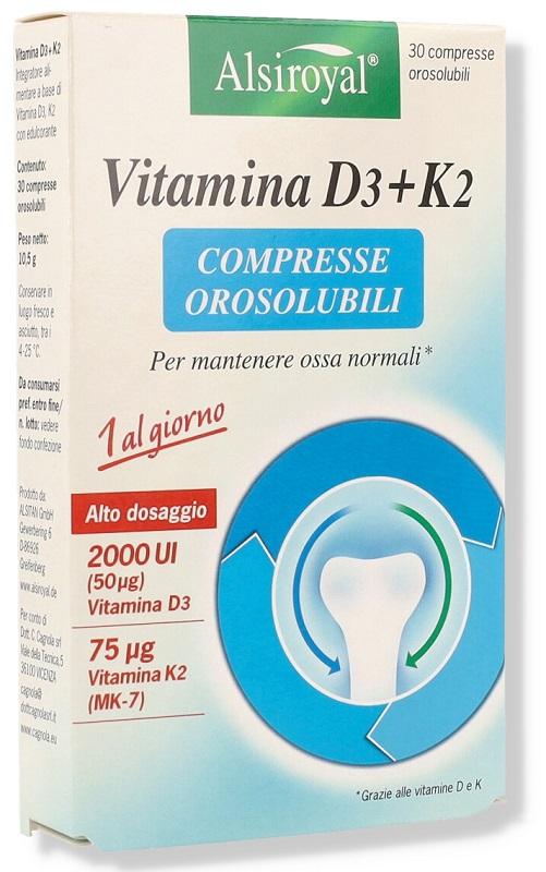 ND Alsiroyal Vitamina D3+K2 30 compresse