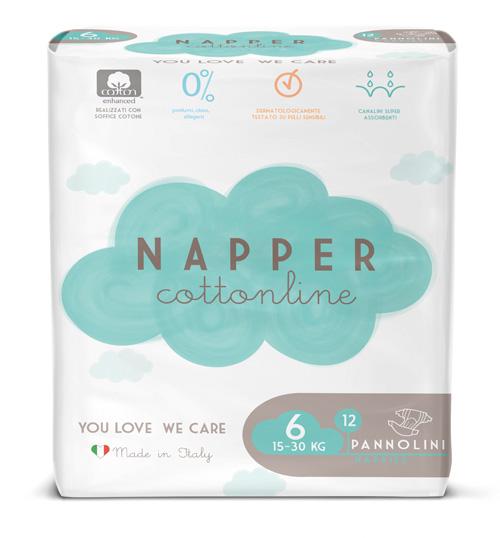Napper Napper Cottonline Xlarge 12 Pezzi
