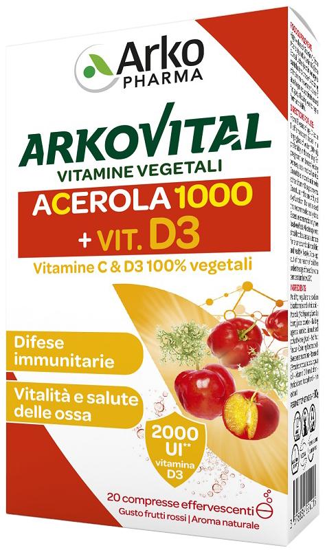 ND Arkovital Vitamine C+D3 20 compresse