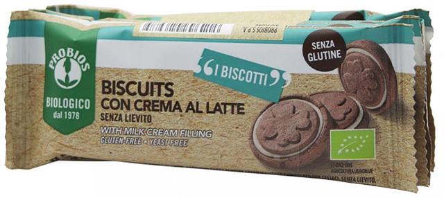 Healtion Probios Biscuits crema Latte 4 Pezzi