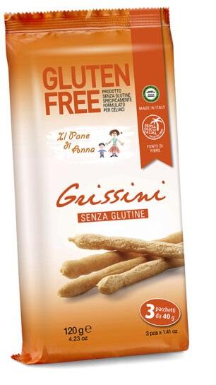 Pane Pane Anna Grissini S/LATTE 3X40