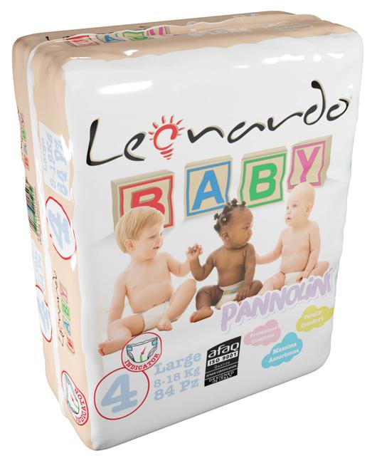 Gruppo Veneziano Leonardo Baby Pannolini 4 84 Pezzi